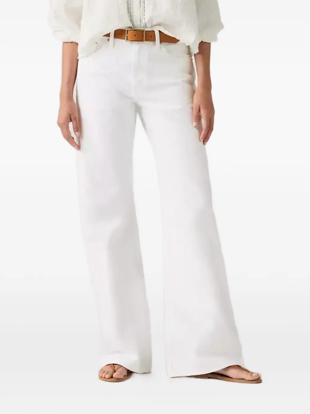  Levi's Loose Boot Trousers - White 