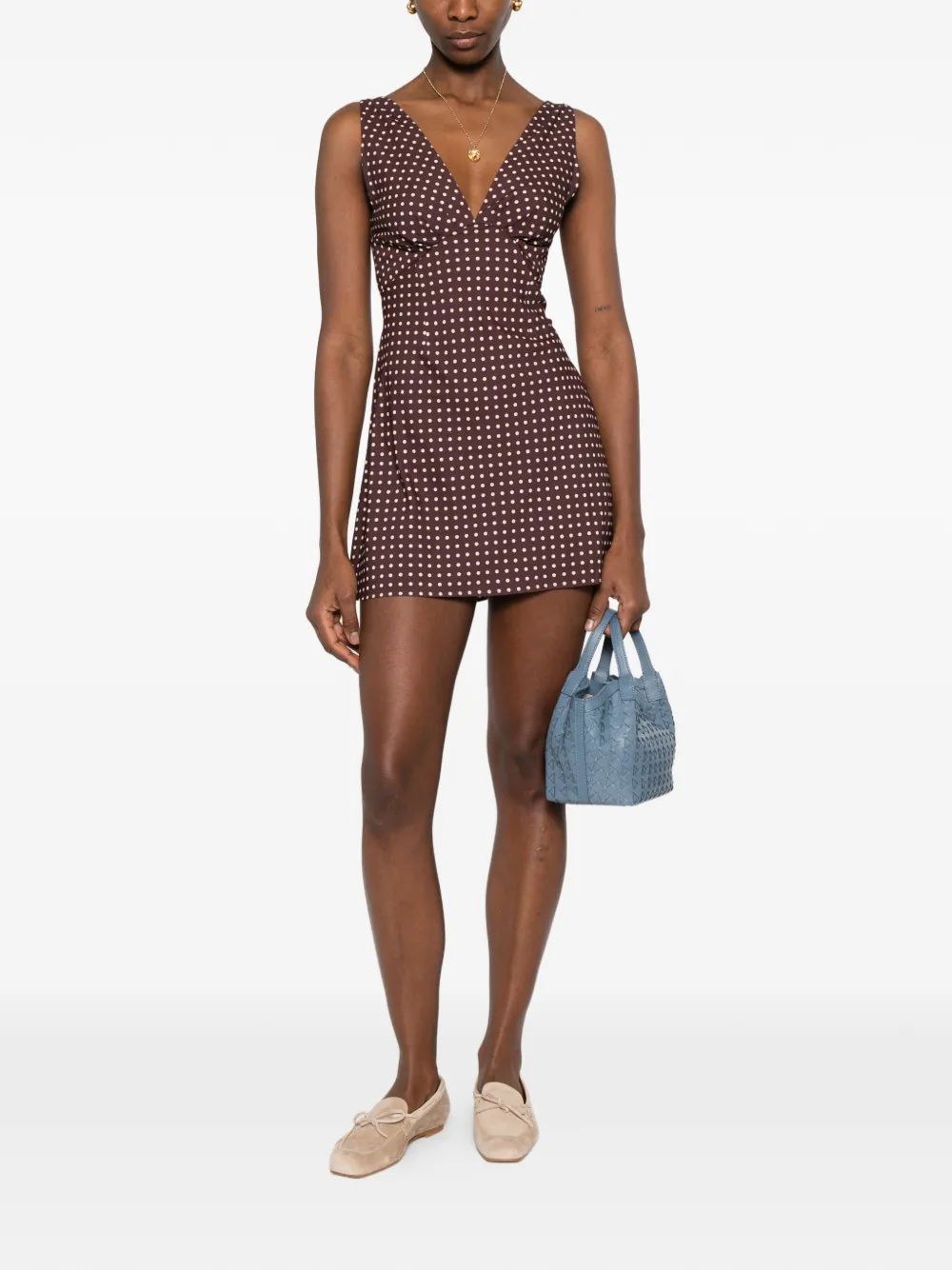 Graciela Polka-Dot Mini Dress