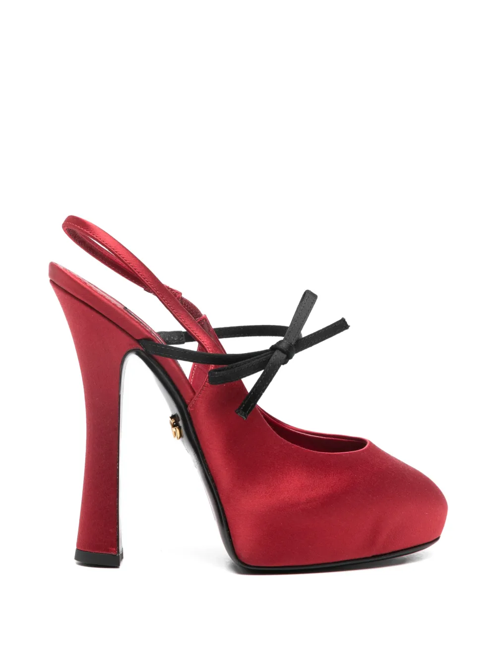 Dolce & Gabbana Slingback pumps met strikdetail en hak Rood