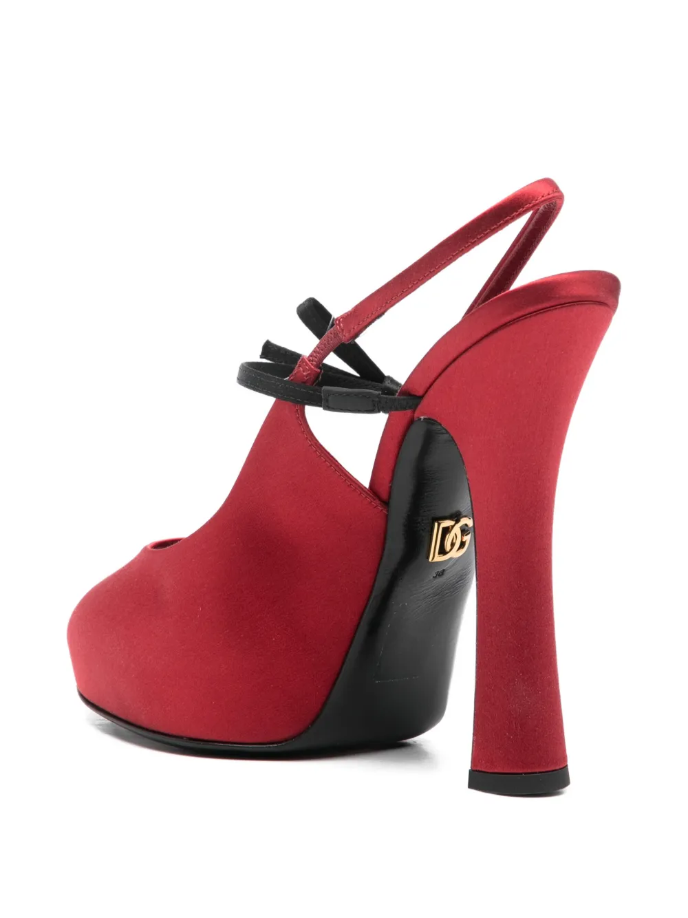 Dolce & Gabbana Slingback pumps met strikdetail en hak Rood