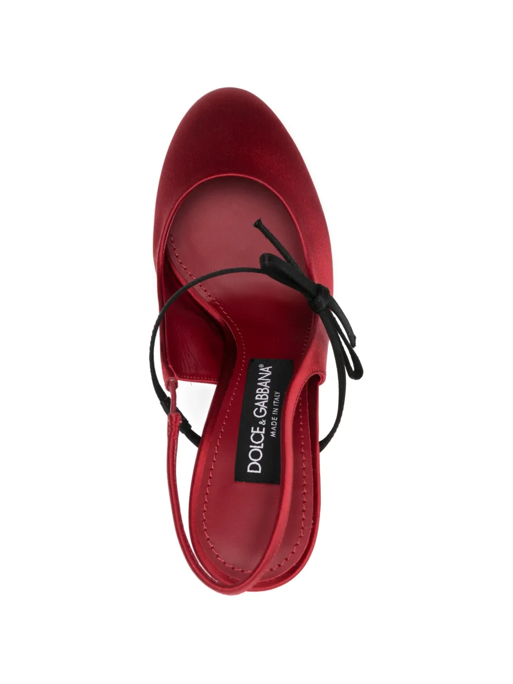 Dolce & Gabbana Slingback pumps met strikdetail en hak Rood