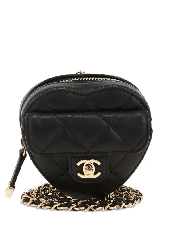 CHANEL Pre-Owned 2021 ハート マトラッセ ショルダーバッグ ミニ