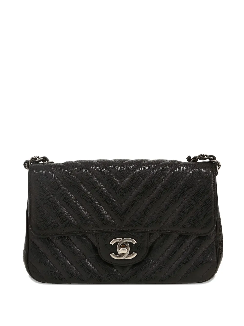 CHANEL Pre-Owned 2018 mini Timeless quilted logo shoulder bag - Nero