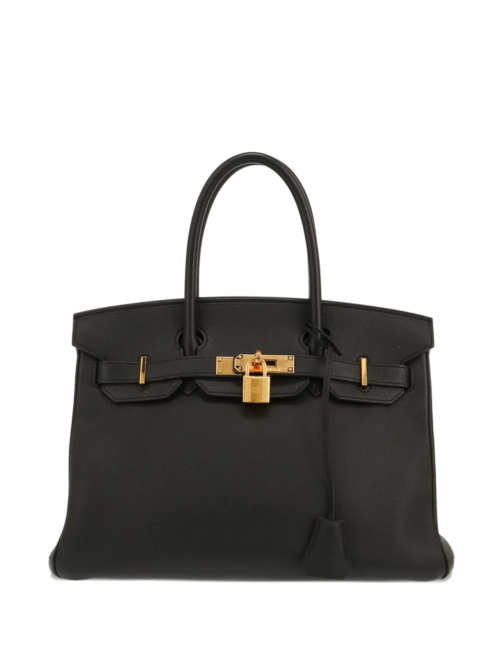 Hermès Pre-Owned 2016 30 Birkin leather tote bag - Nero