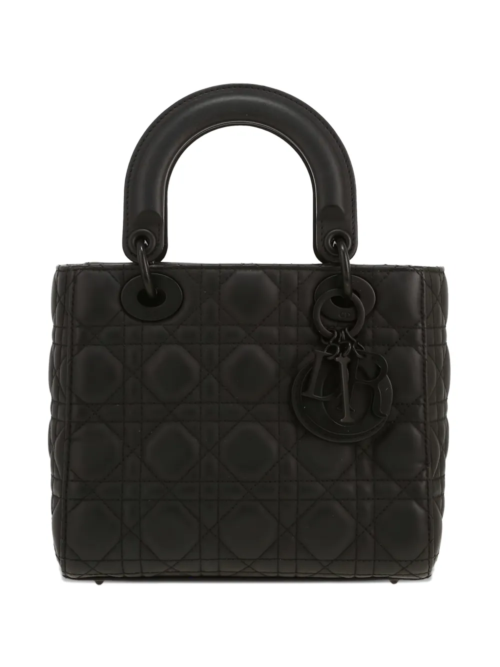 Christian Dior Pre-Owned 2020s Lady Dior leather tote bag - Nero