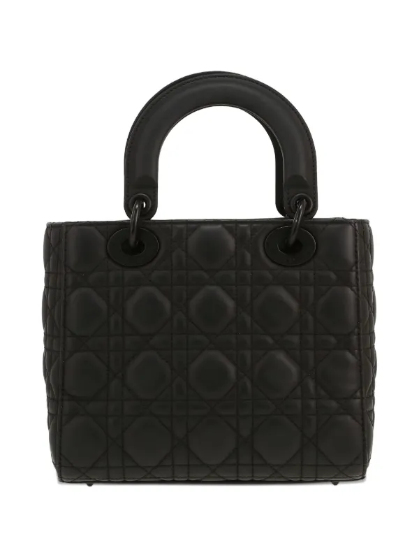 Christian Dior ブラック ハンドバッグ　♦︎ Christian Dior Pre-Owned 2020s レディ ディオール ハンドバッグ