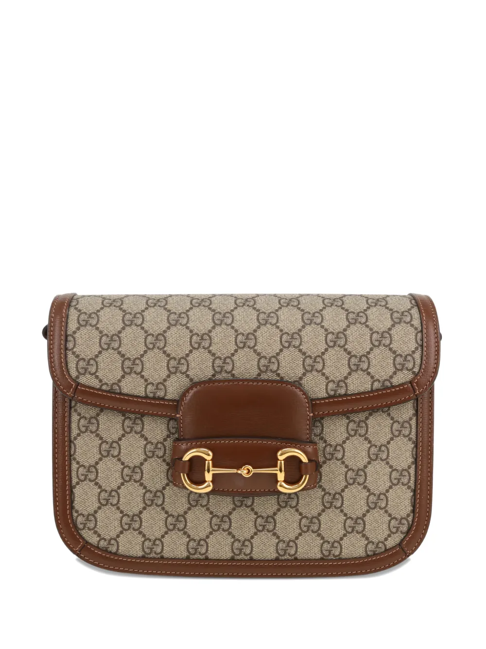 Gucci Pre-Owned 2020s 1955 Horsebit monogram shoulder bag - Toni neutri