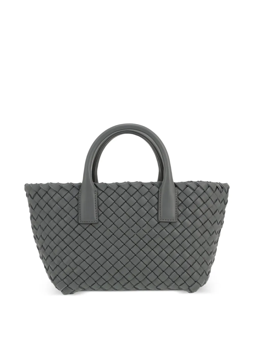 Bottega Veneta Pre-Owned 2020s small Cabat intrecciato tote bag - Grigio
