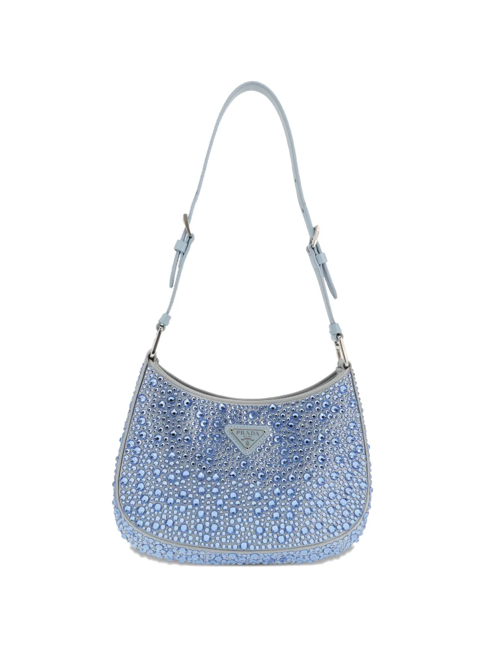 Prada Pre-Owned 2020s Cleo strap leather shoulder bag - Blu