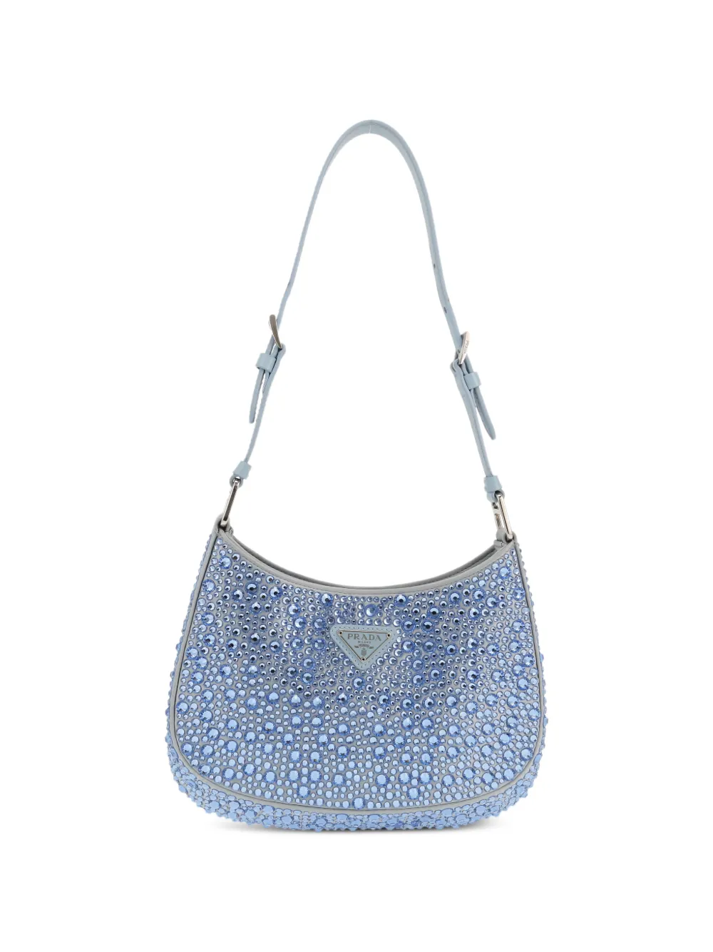 Prada Pre-Owned 2020s Cleo strap leather shoulder bag - Blu