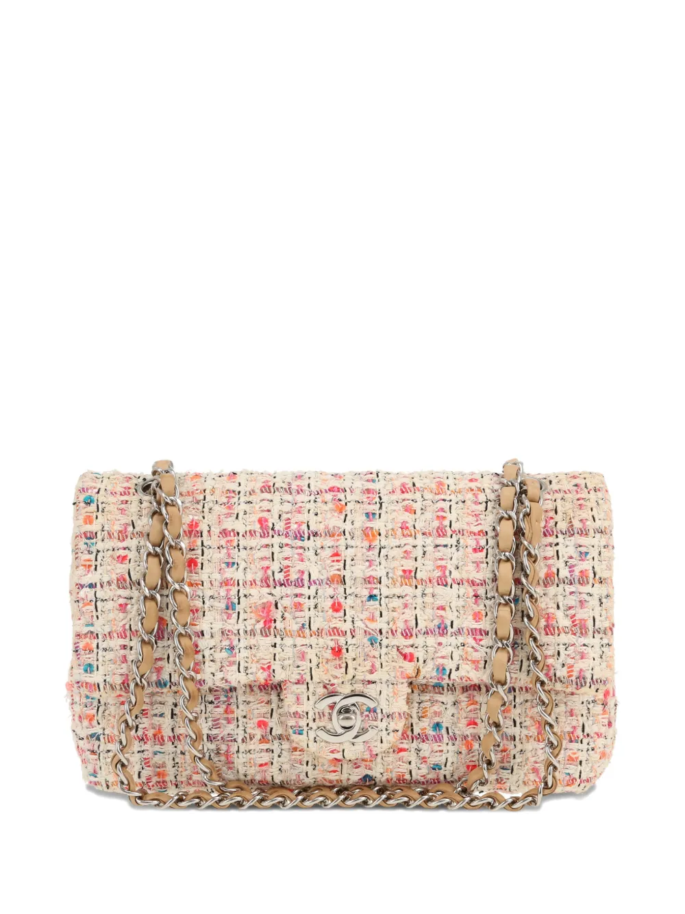 CHANEL Pre-Owned 2011 Timeless Classic tweed shoulder bag - Toni neutri