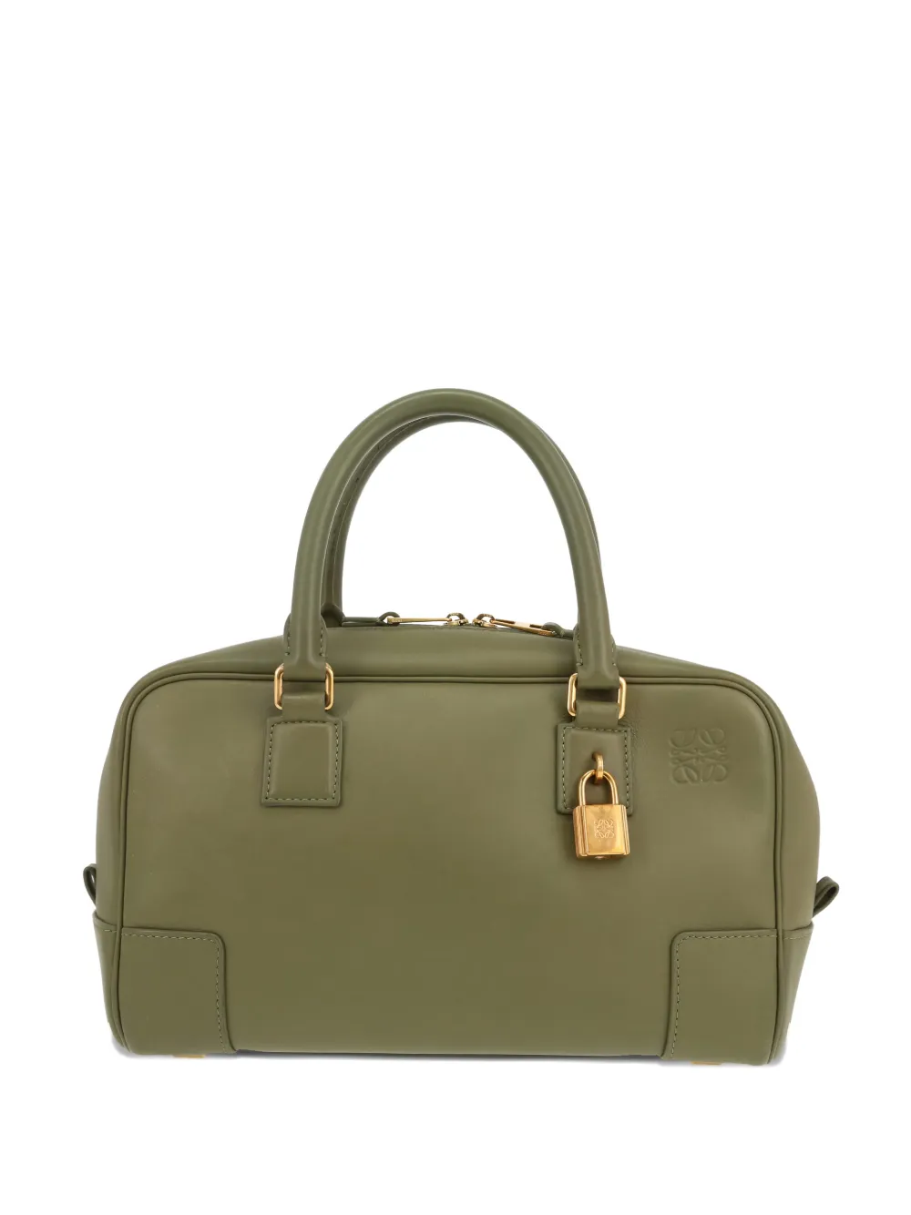 Loewe Pre-Owned 2020s Amazona leather tote bag - Verde