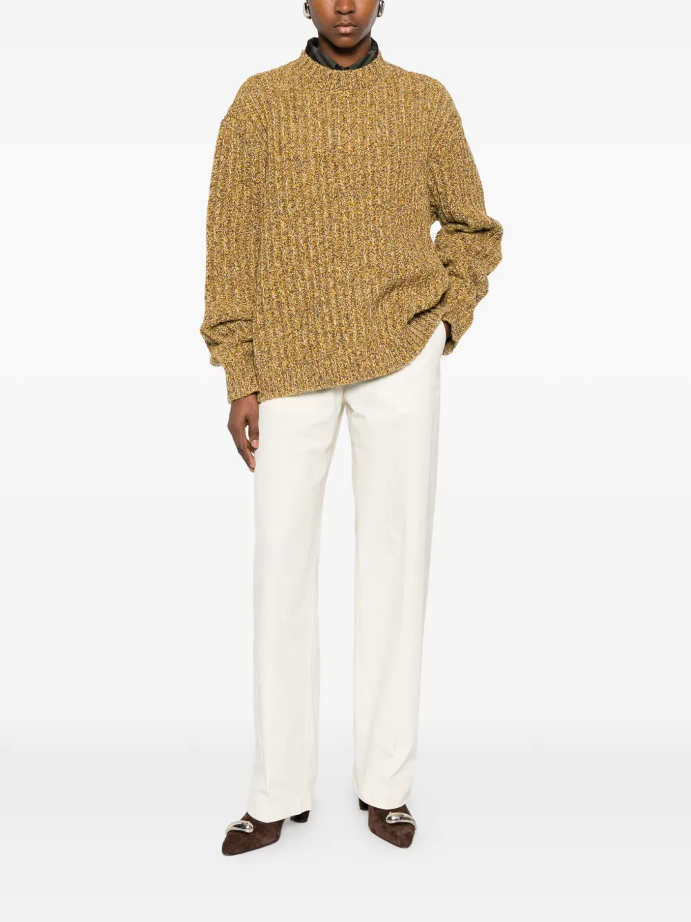  Séfr Makaya Ribbed Sweater - Brown 