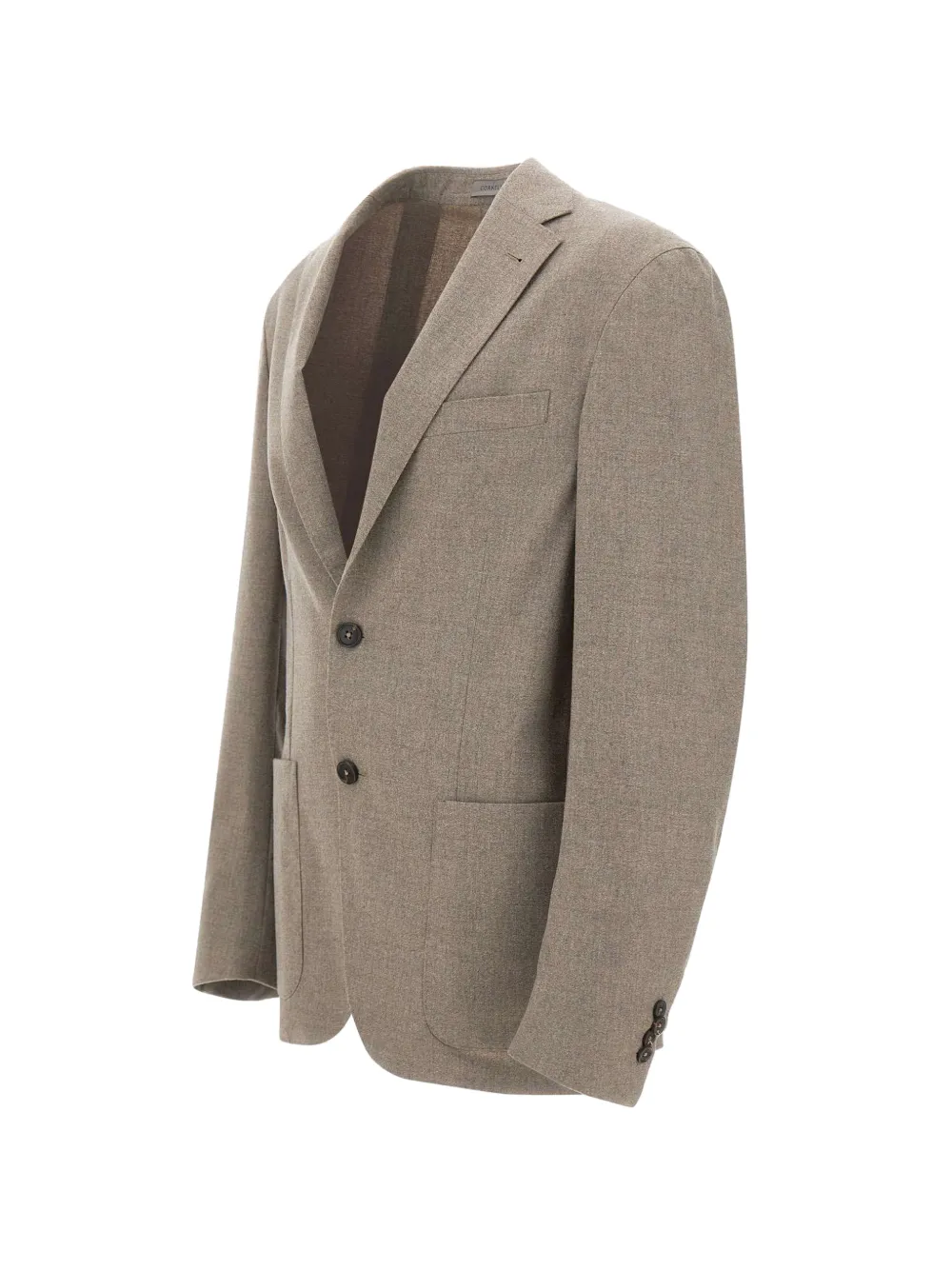 Corneliani Blazer met smalle revers en twee knopen Beige
