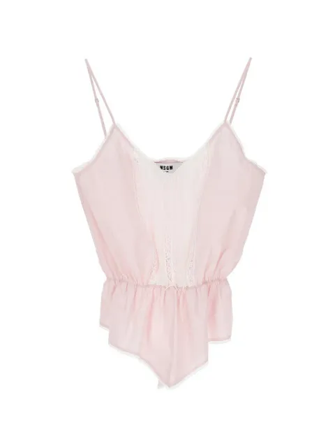 MSGM lace camisole top