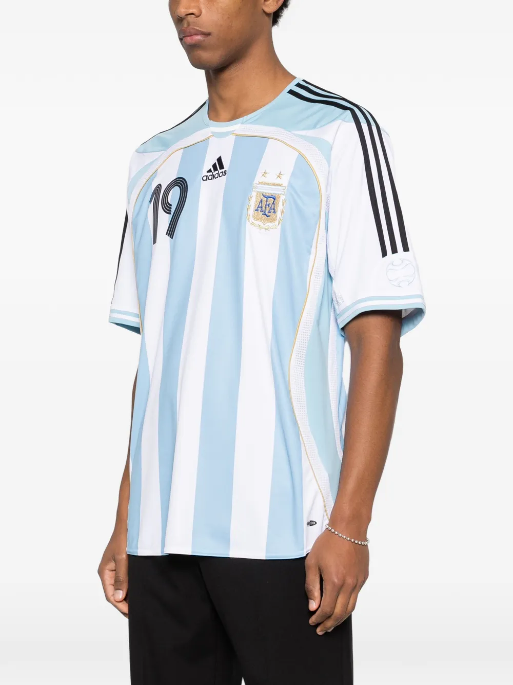 adidas Gestreept T-shirt Wit