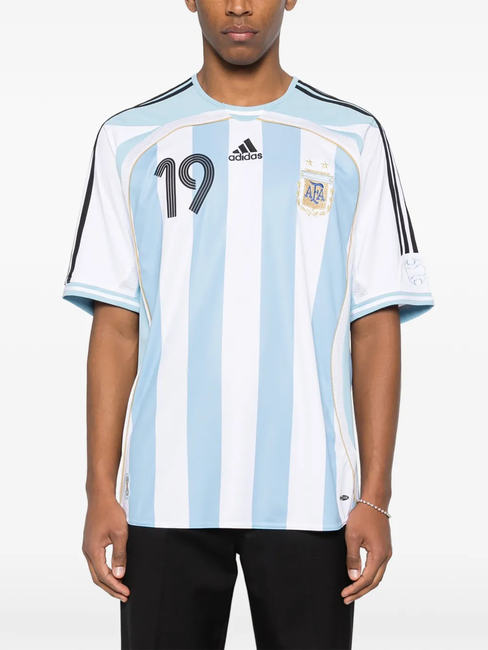 adidas Gestreept T-shirt Wit