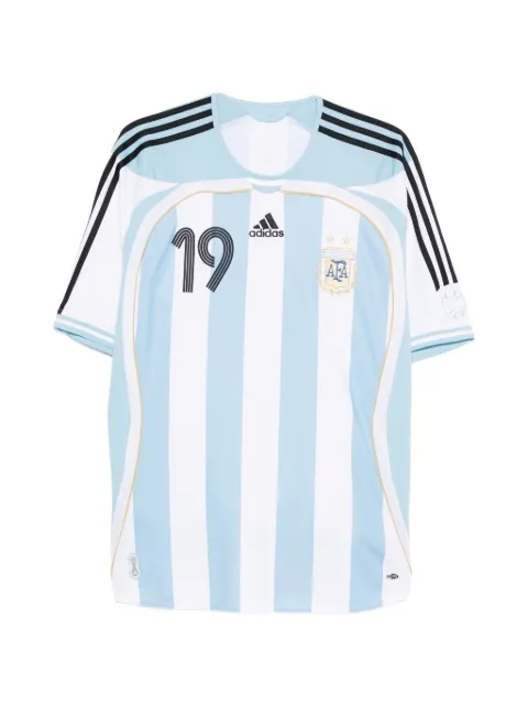 adidas striped-pattern T-shirt