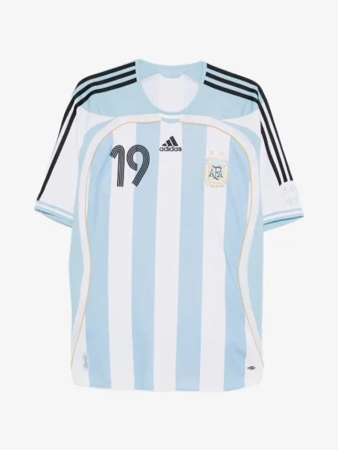 adidas striped-pattern T-shirt