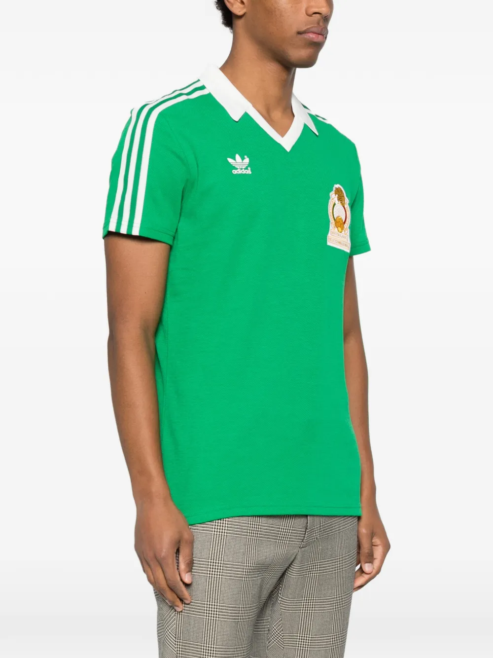 adidas Gestreept T-shirt Groen