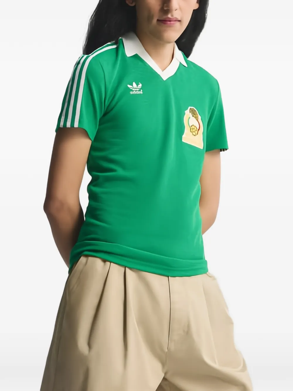 adidas Gestreept T-shirt Groen