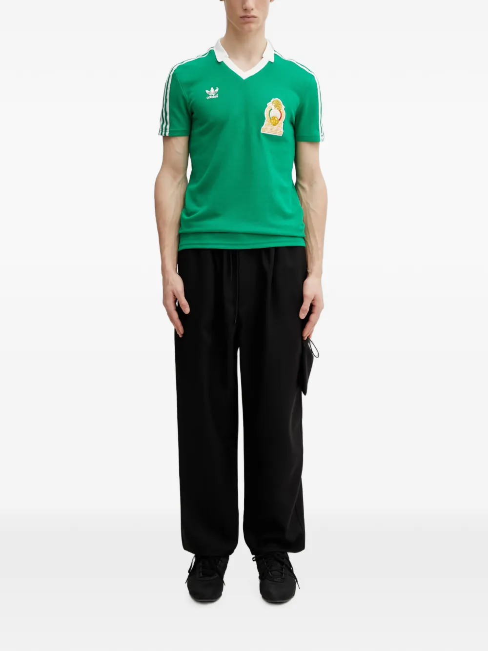 adidas Gestreept T-shirt Groen