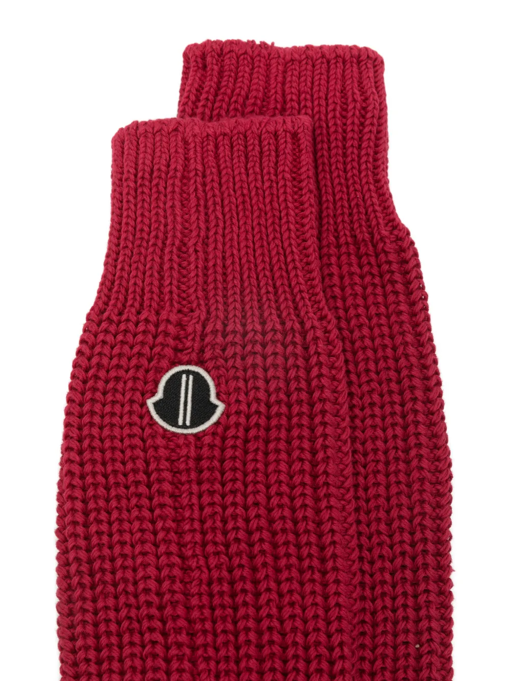  Moncler + Rick Owens Hiking Logo-patch Socks - Red 