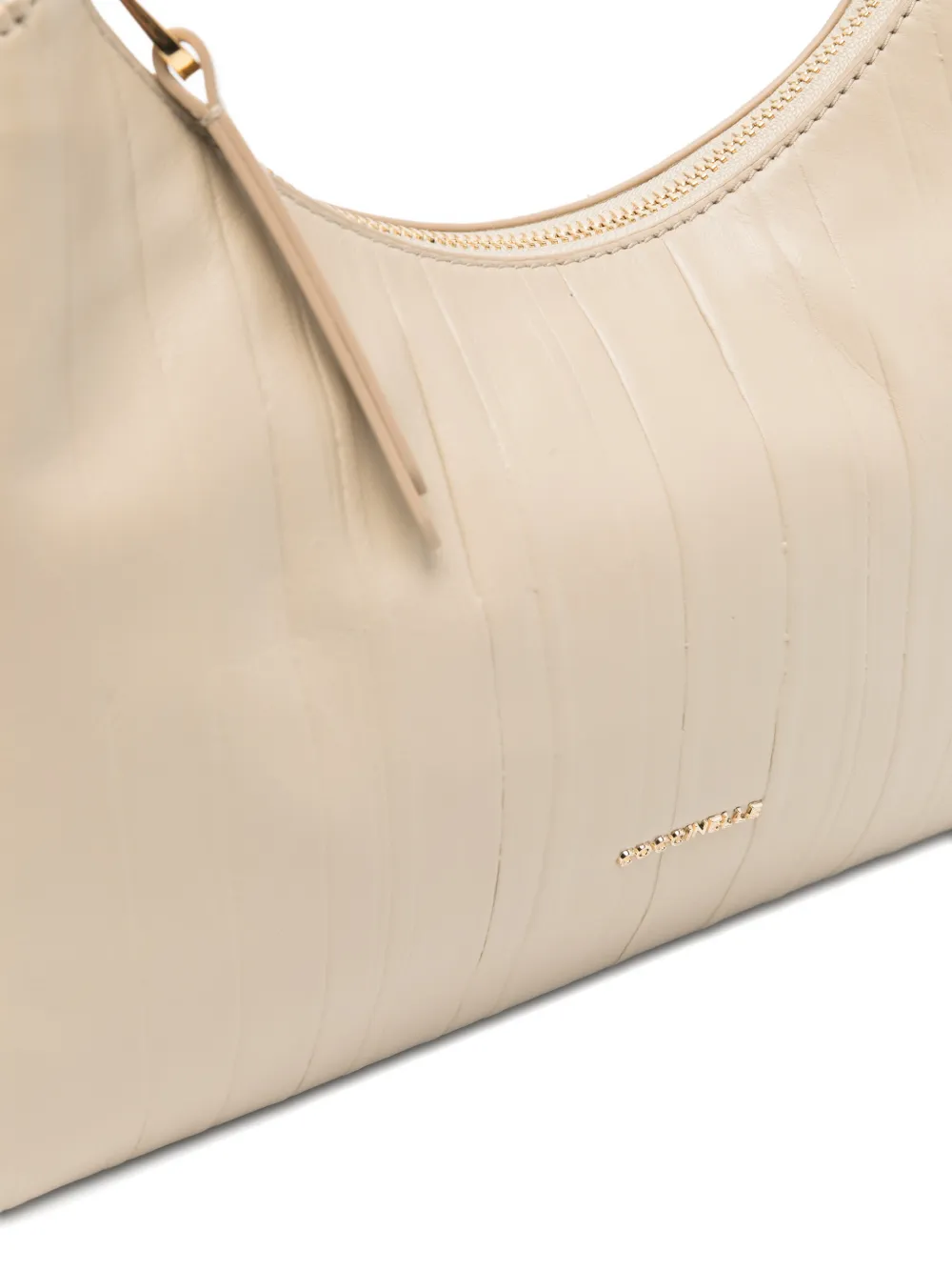 Coccinelle Bohome schoudertas met gevlochten handvat Beige