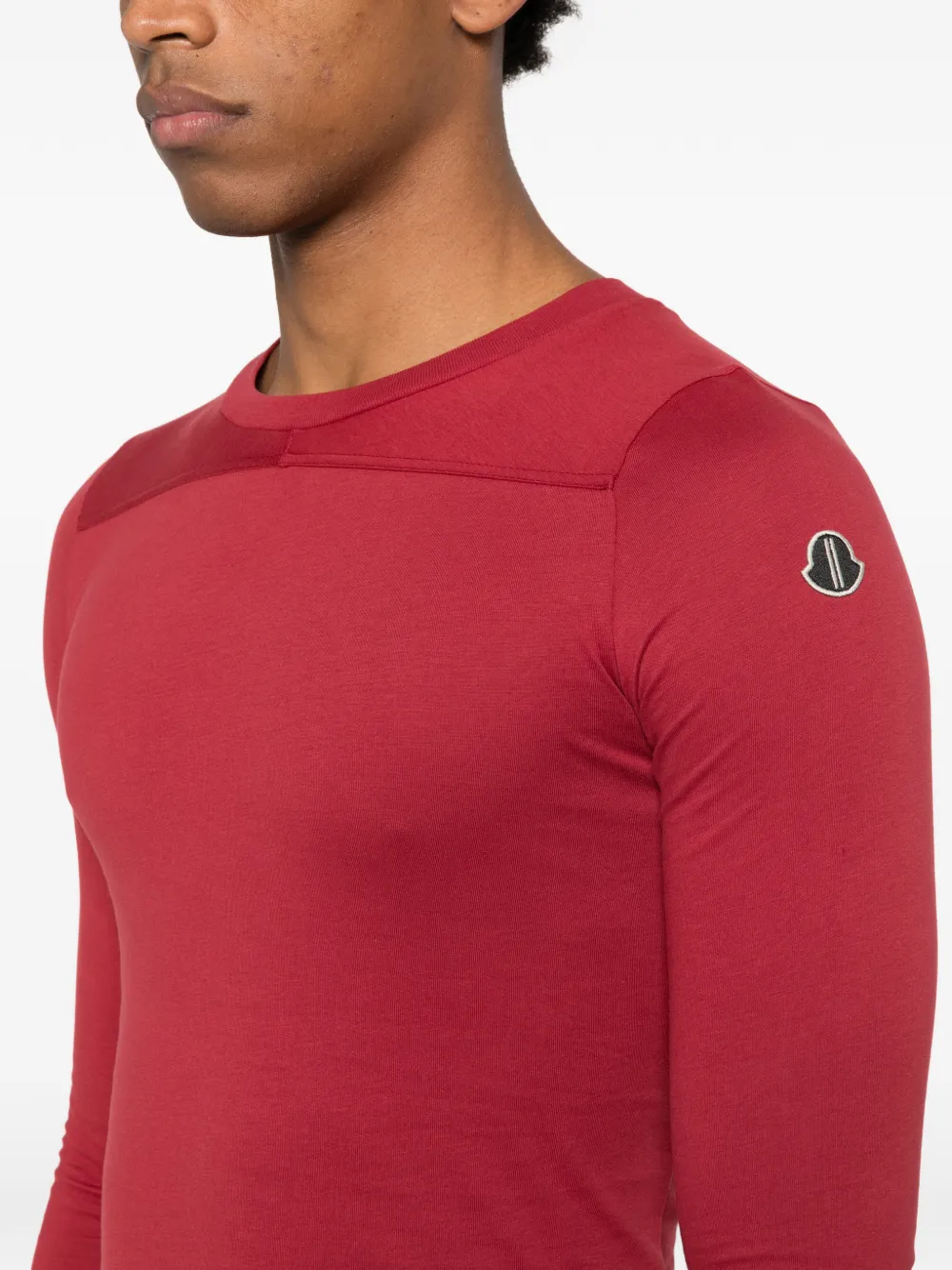 Moncler T-shirt met lange mouwen Rood