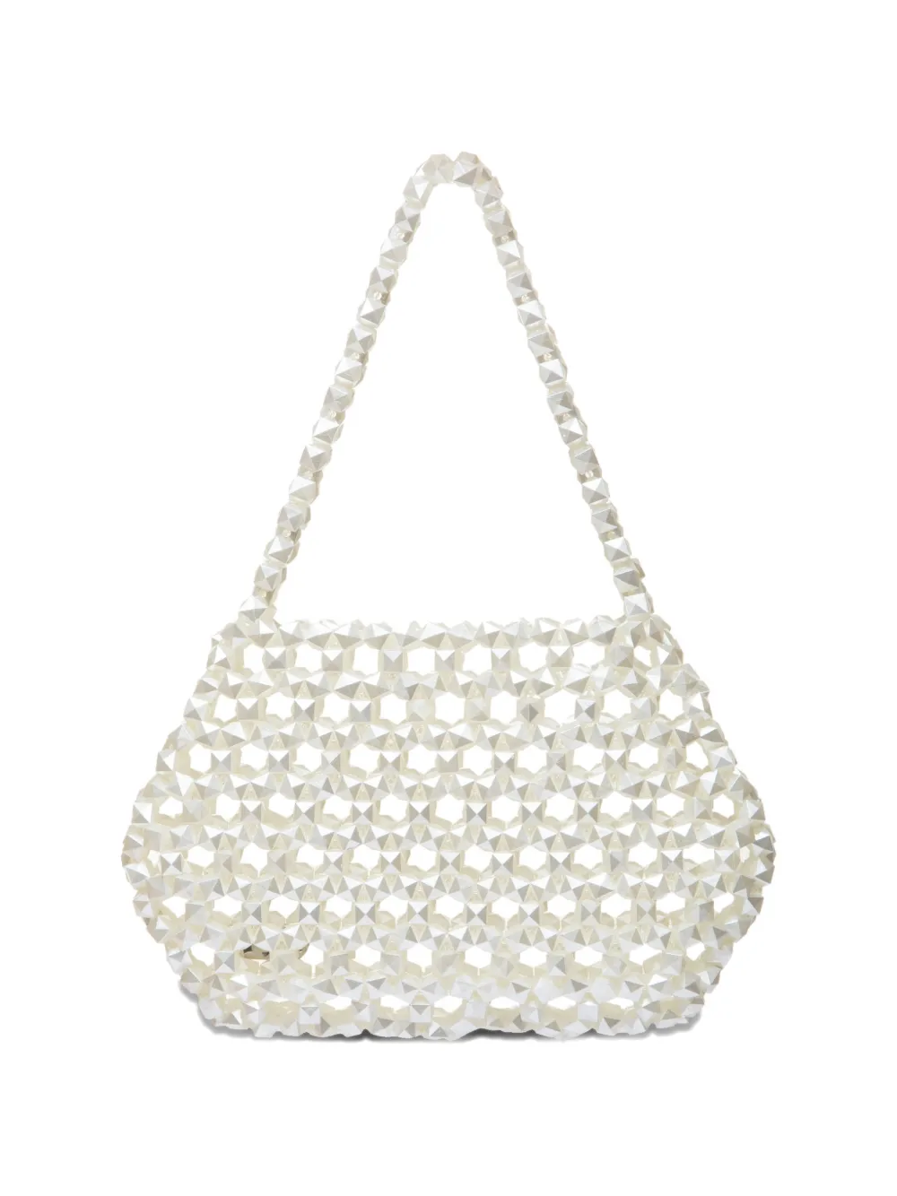 0711 Ella mini-clutch met kralen Beige