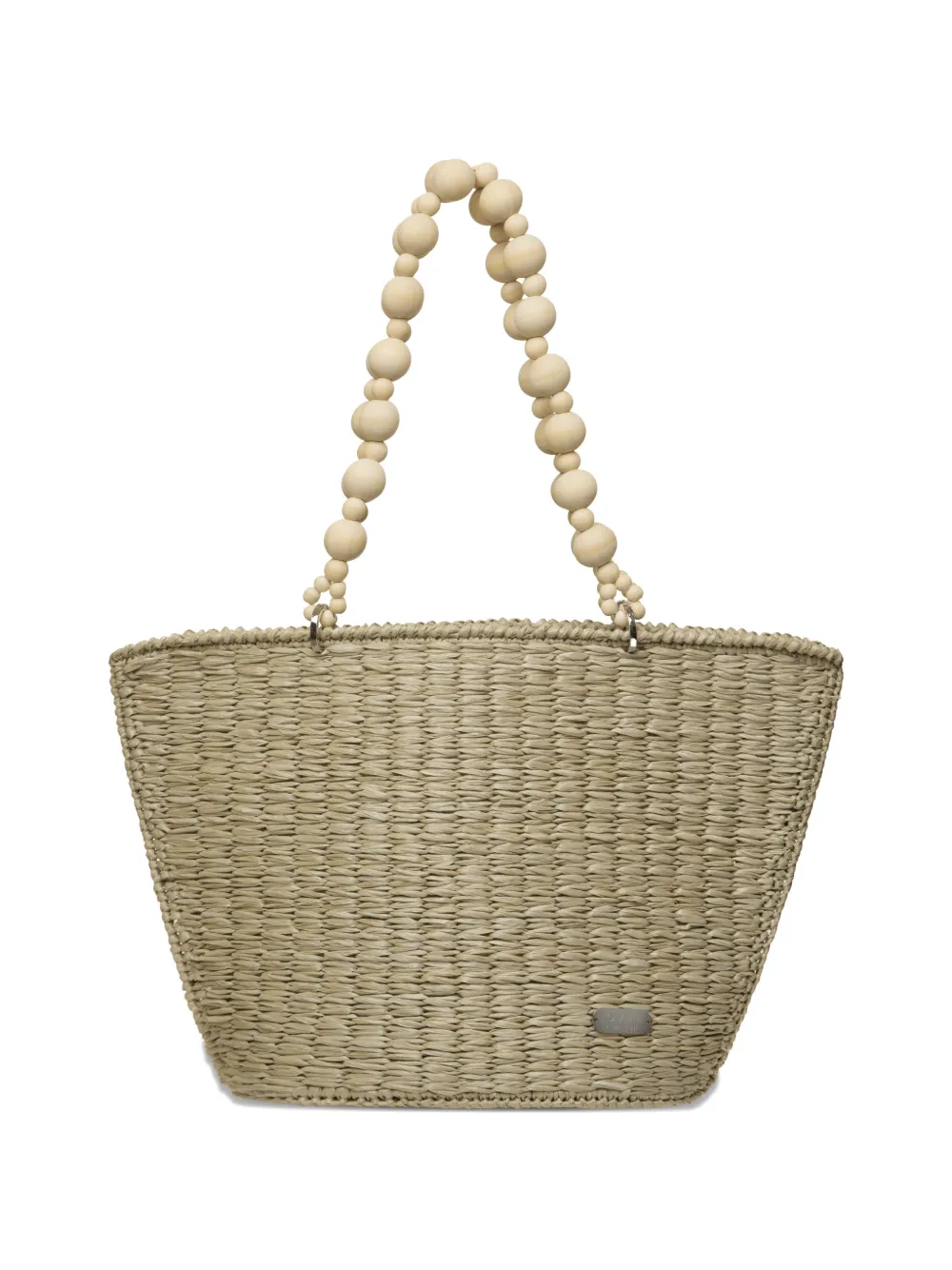 0711 Galia woven beach bag - Nude