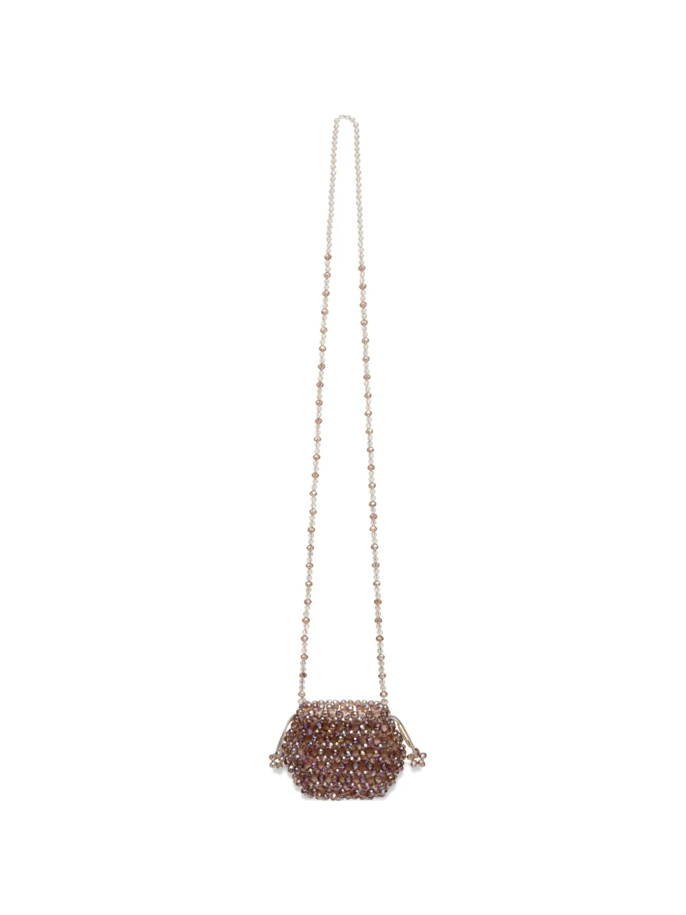0711 Thea beaded cross body bag - Rosa