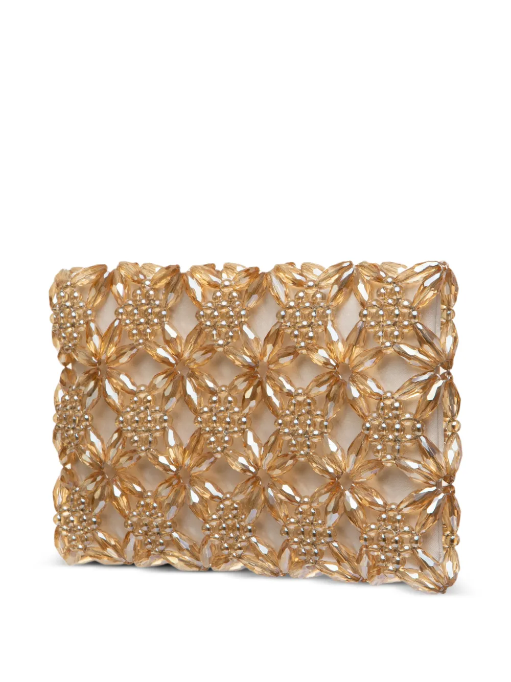0711 Rhea clutch met kralen Goud