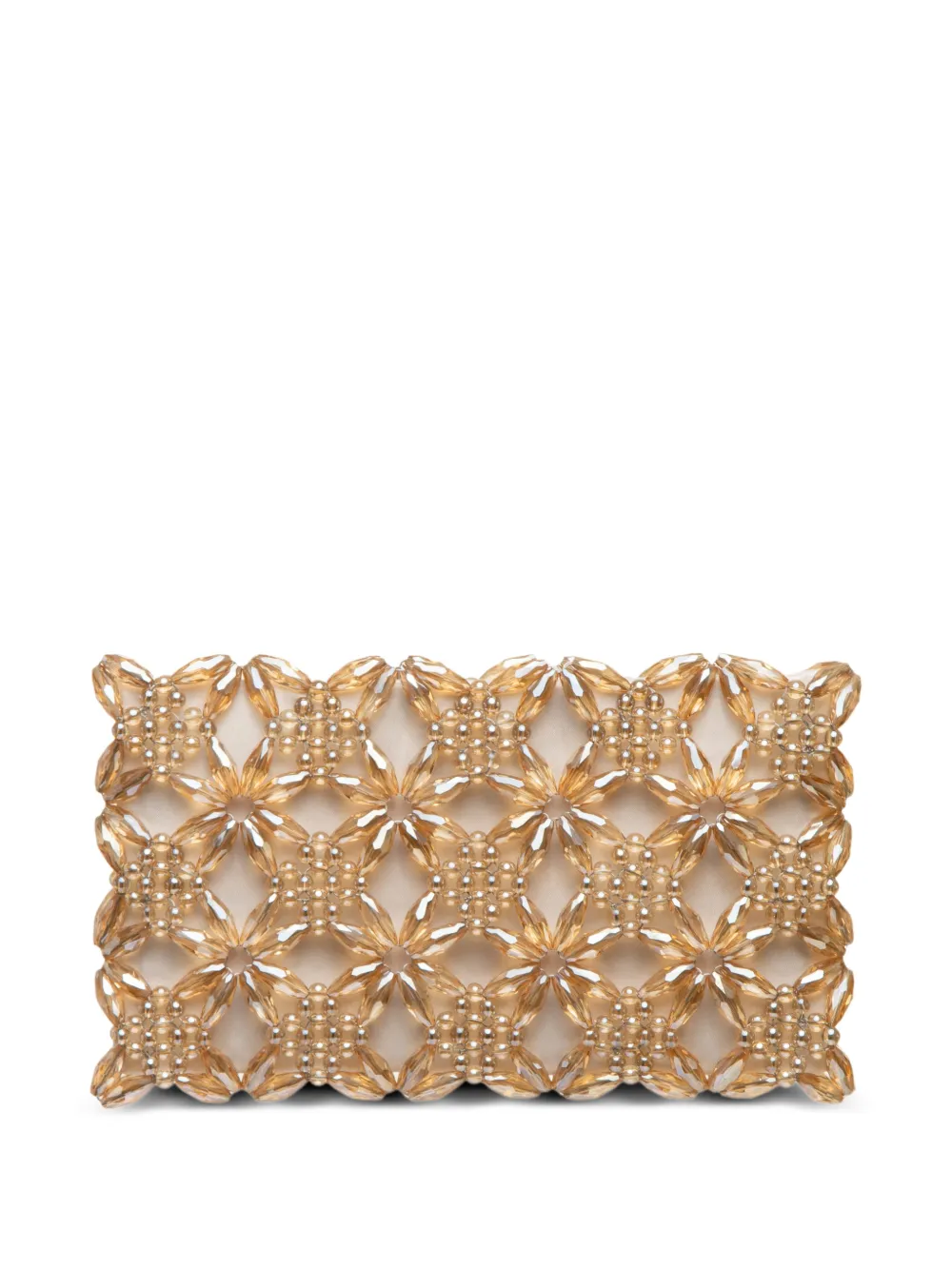 0711 Rhea clutch met kralen Goud