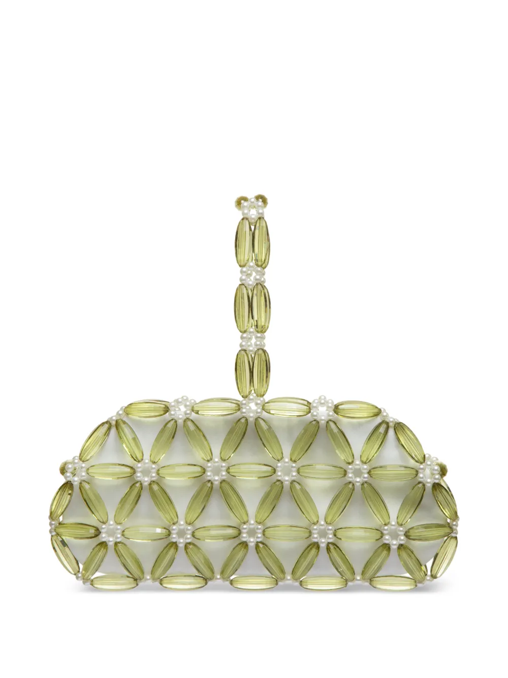  0711 Tebea Beaded Tote Bag - Green 