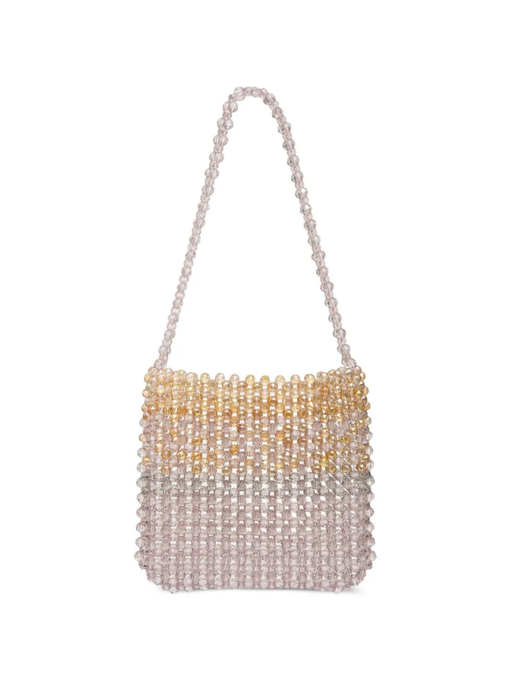  0711 Mark Beaded Shoulder Bag - Pink 