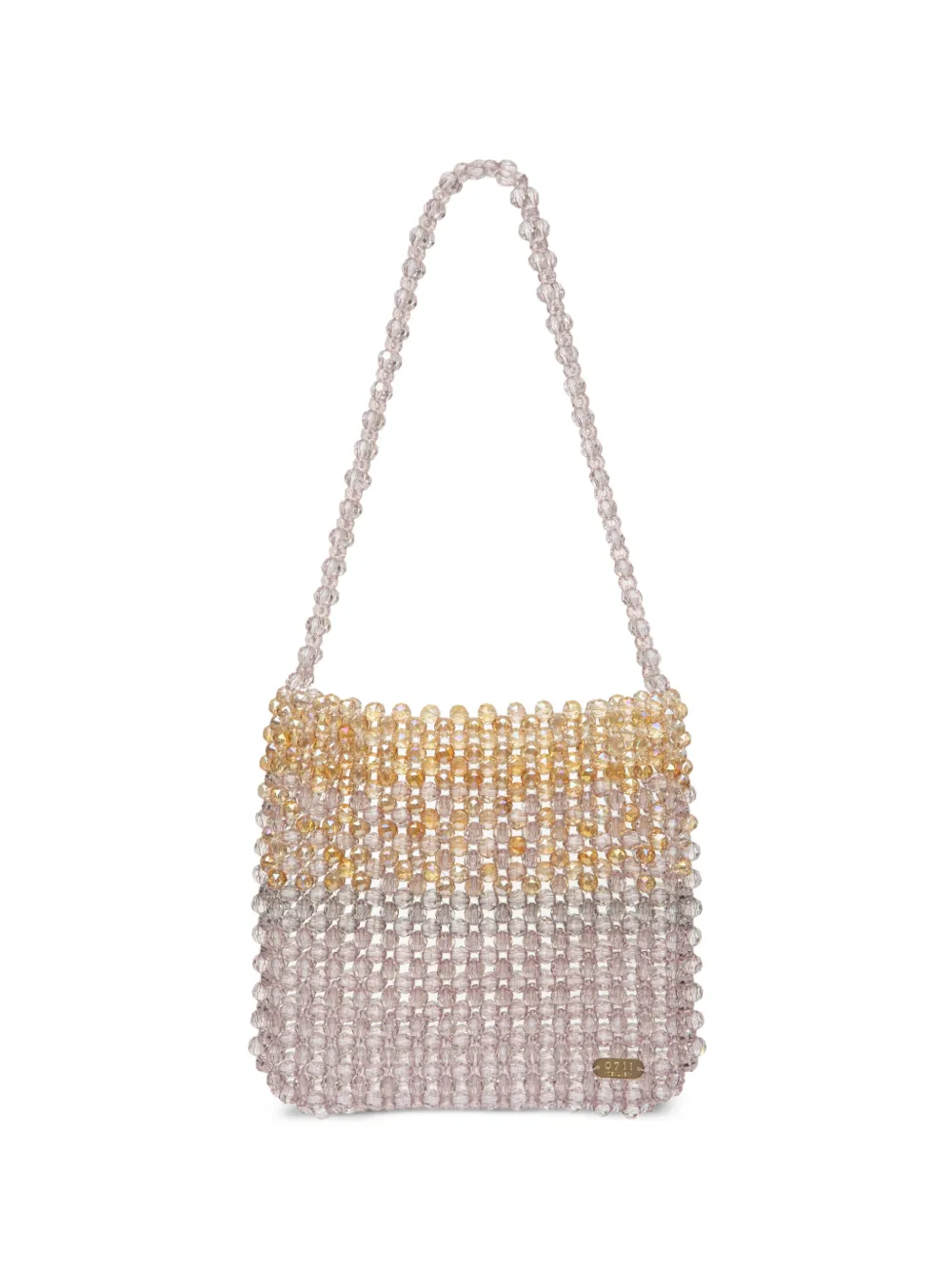 0711 Mark beaded shoulder bag - Rosa