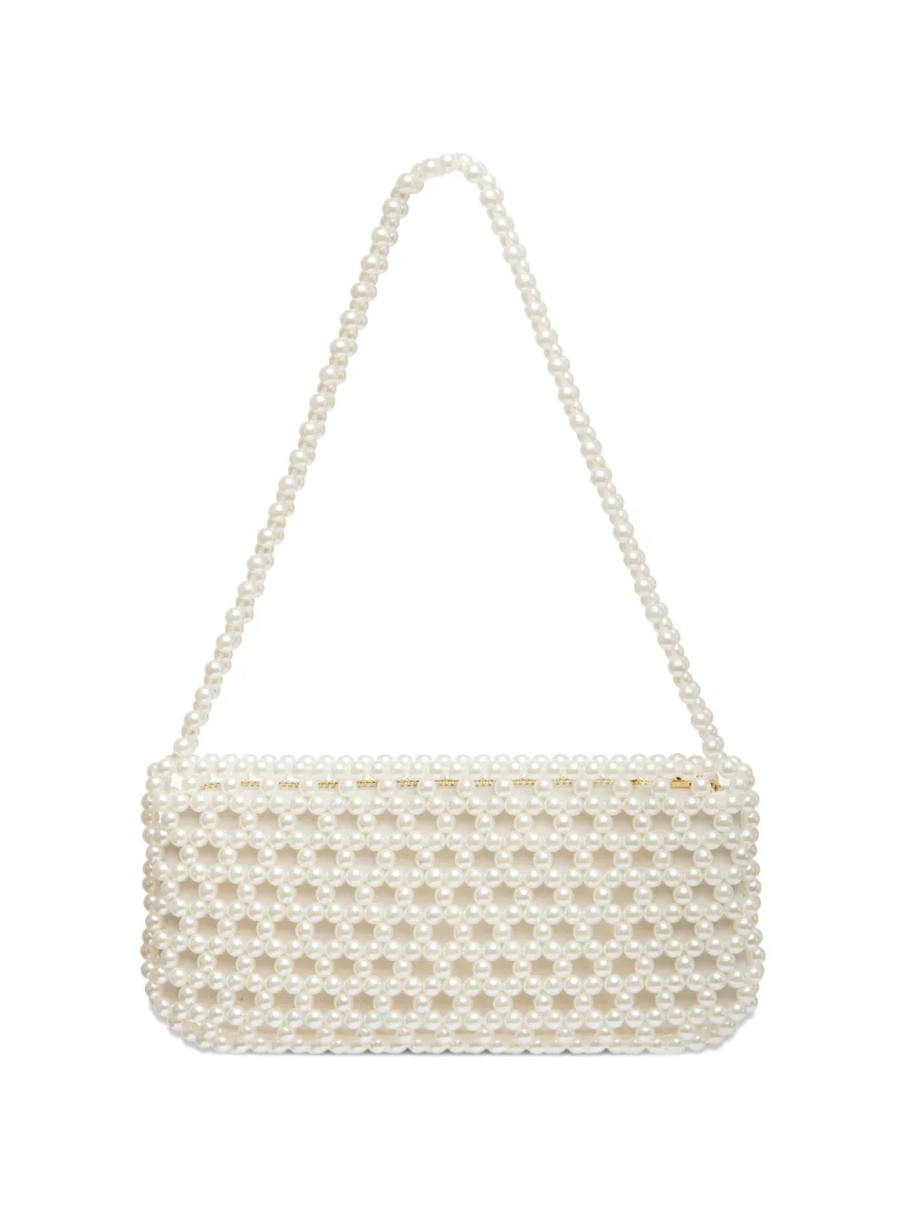  0711 May Beaded Shoulder Bag - Neutrals 