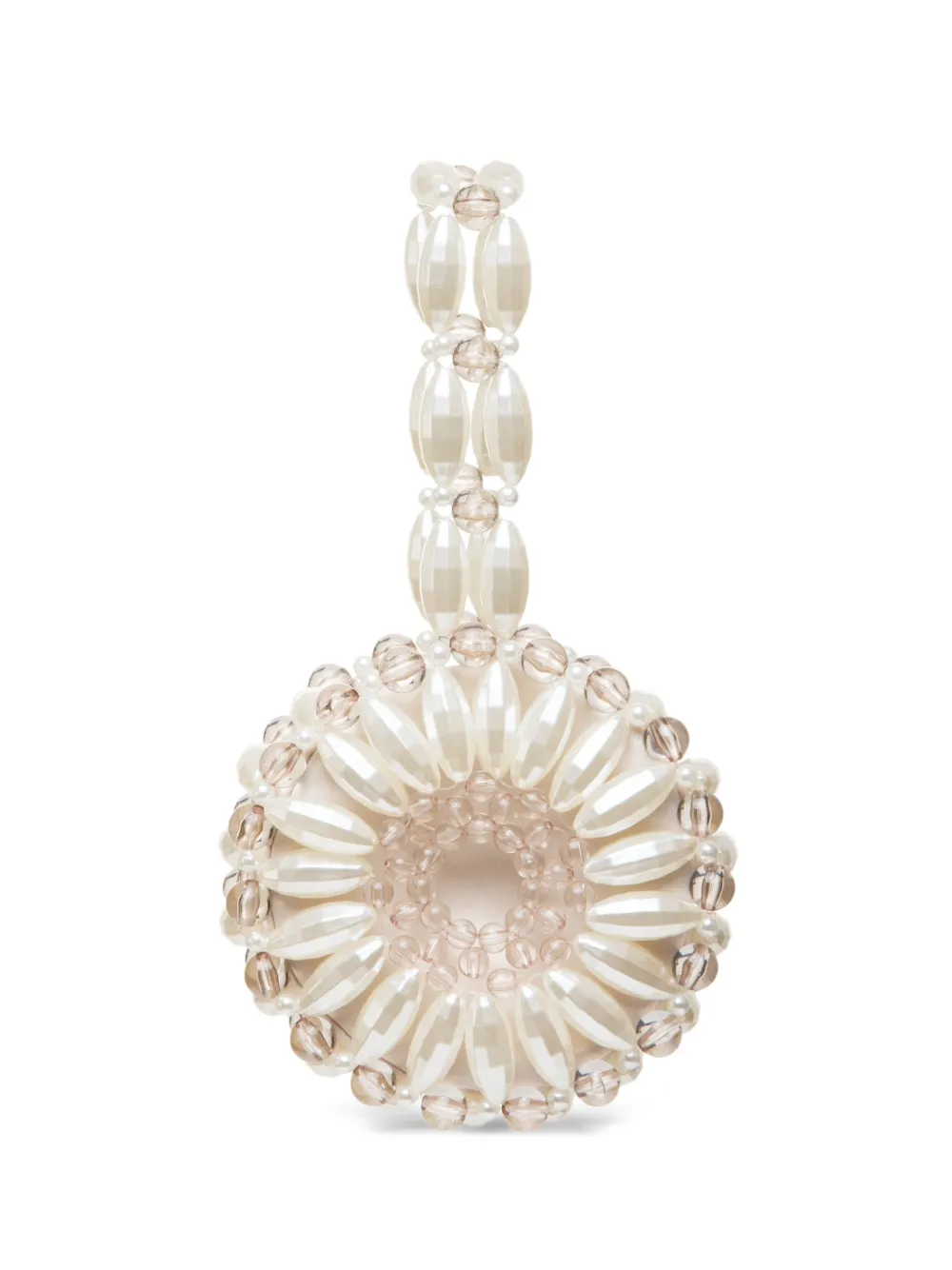 0711 small Arya beaded clutch bag - Toni neutri