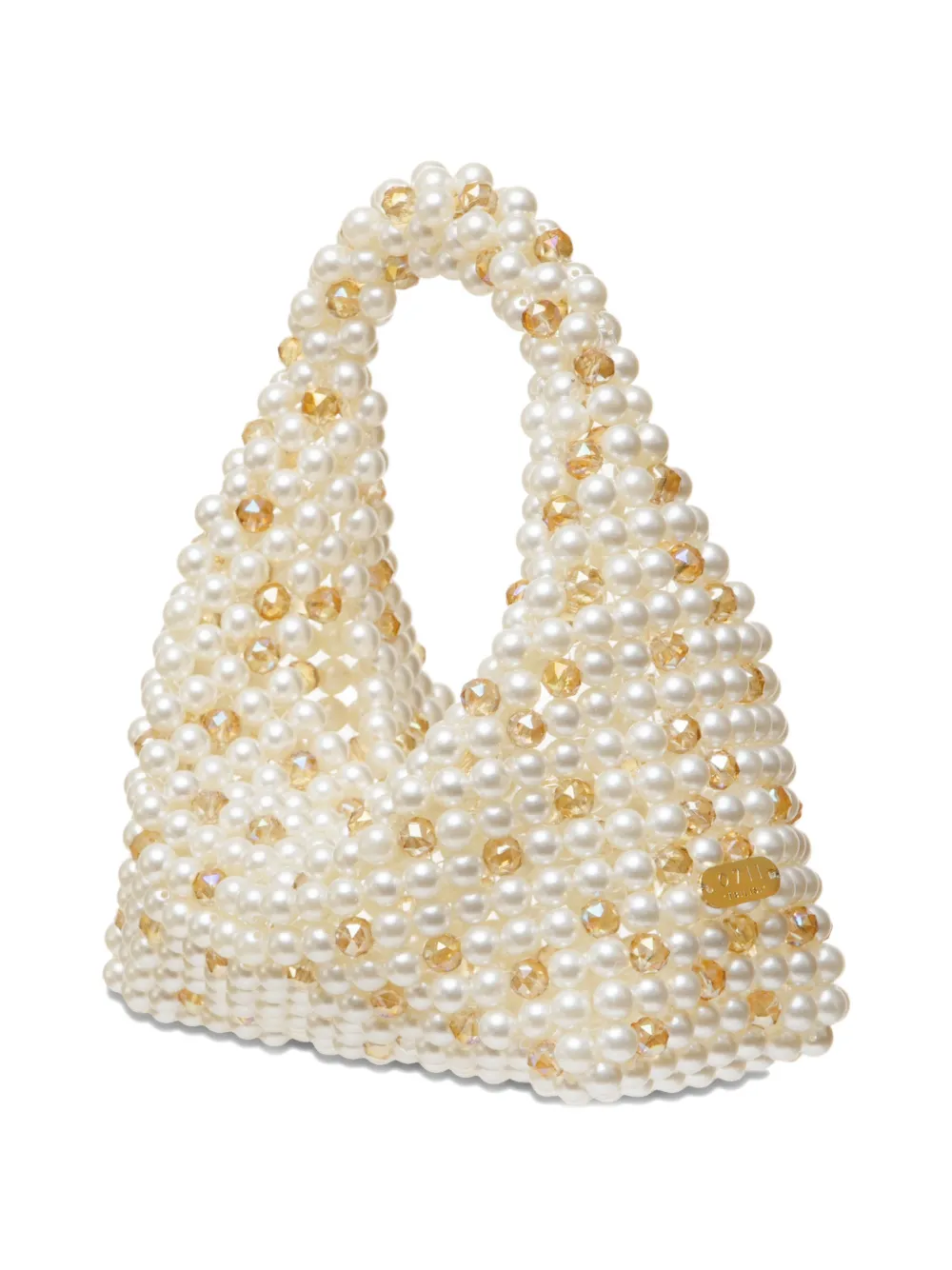 0711 Medium Jodie Beaded Clutch Bag - Neutrals 