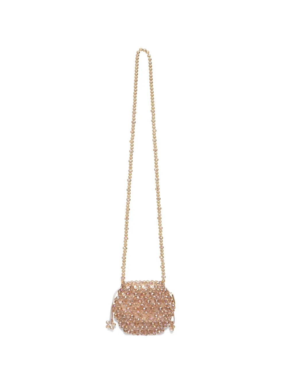 0711 Thea beaded cross body bag - Toni neutri