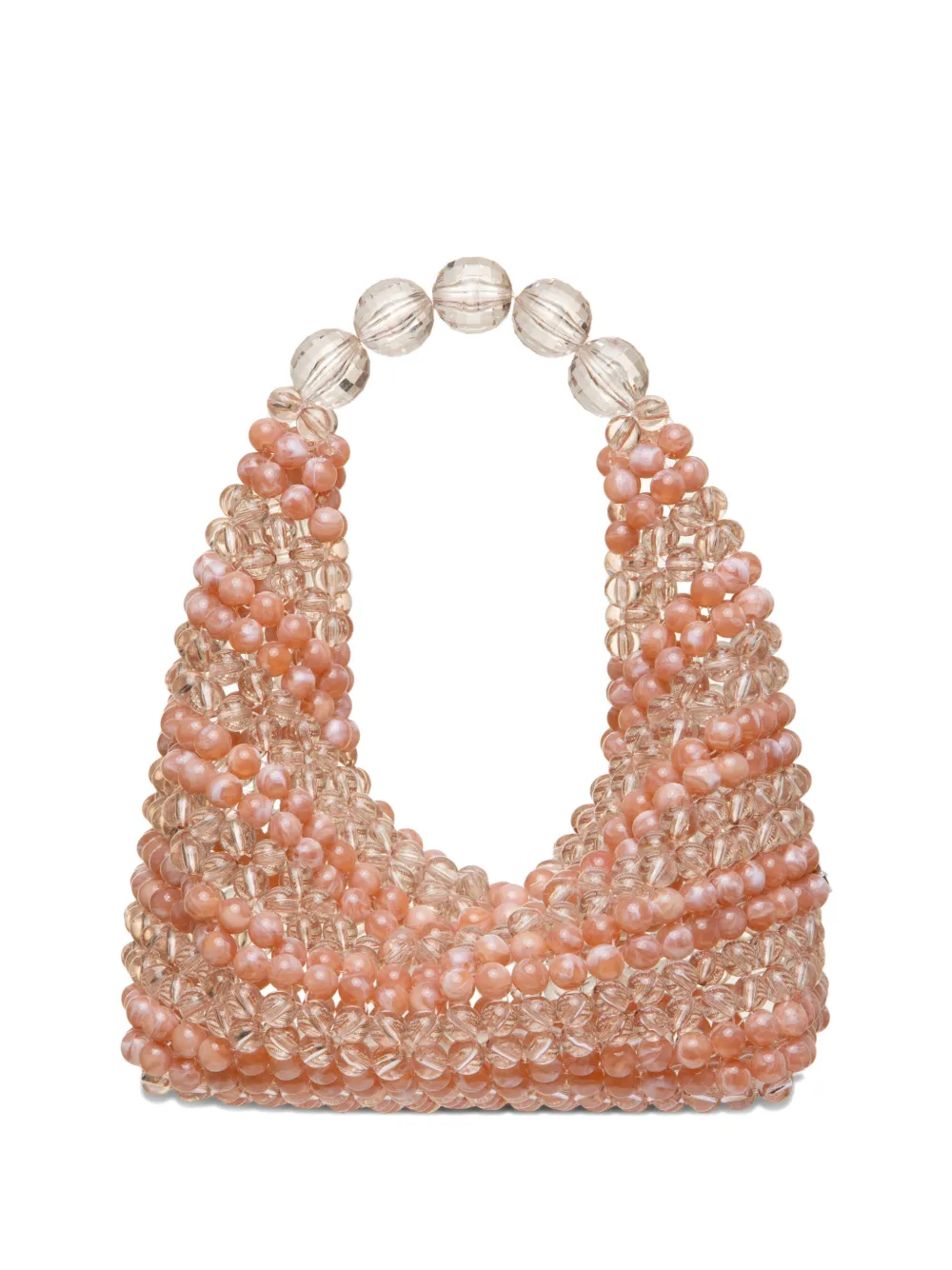 0711 medium Jodie beaded clutch bag - Rosa