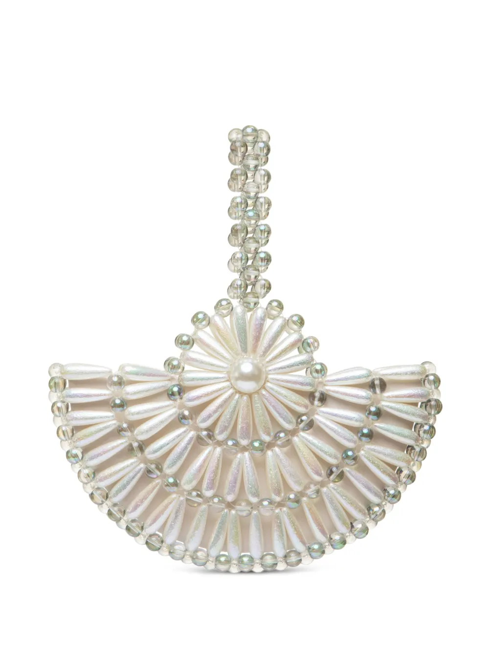 0711 Clutch Selene con decorazione - Toni neutri