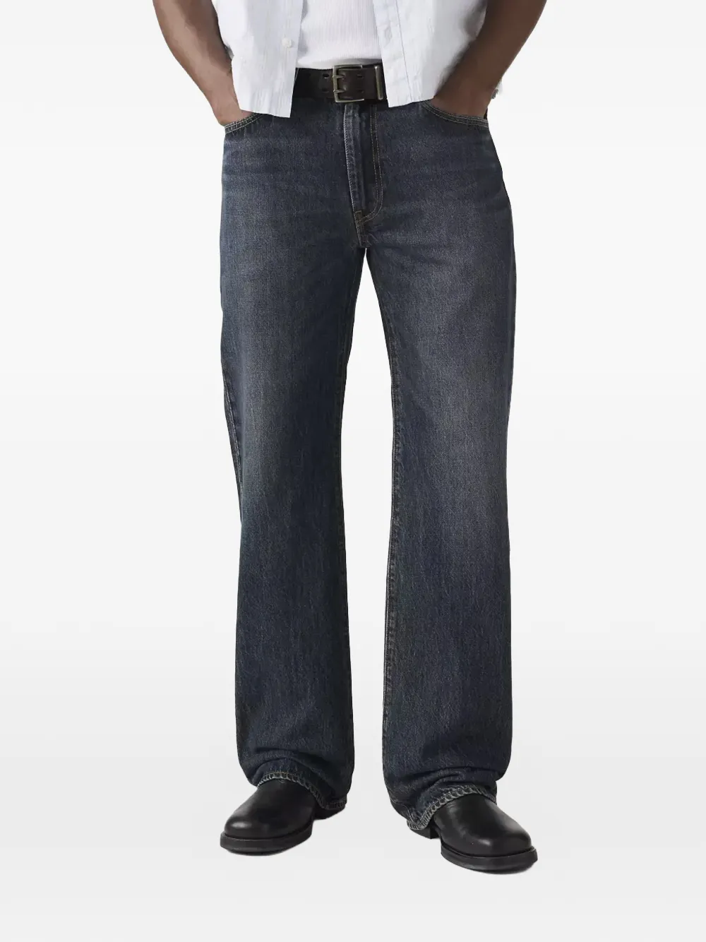 Levi's 567 broek met riemlus Blauw
