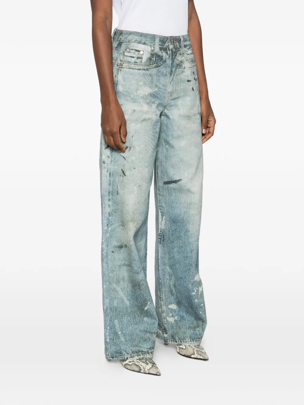  Gestuz Printed Jeans - Blue 