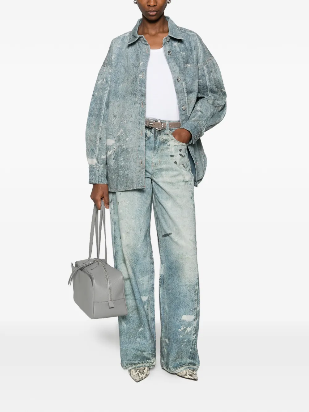  Gestuz Printed Jeans - Blue 