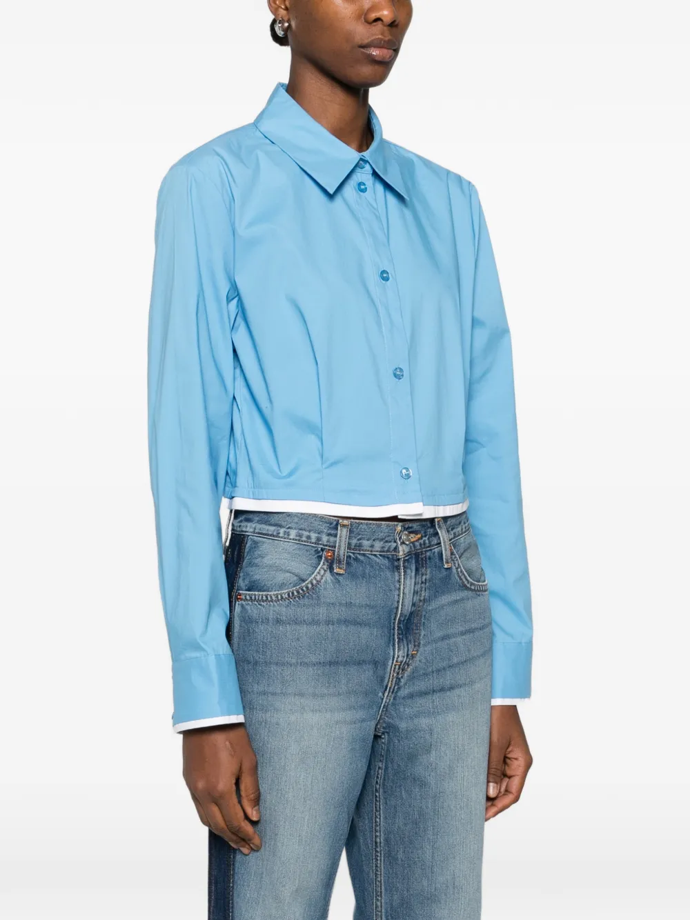  Gestuz Camisa Corta - Azul 