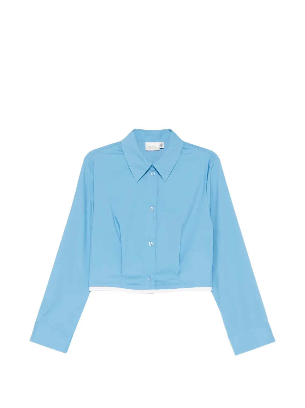Gestuz cropped shirt - Blu