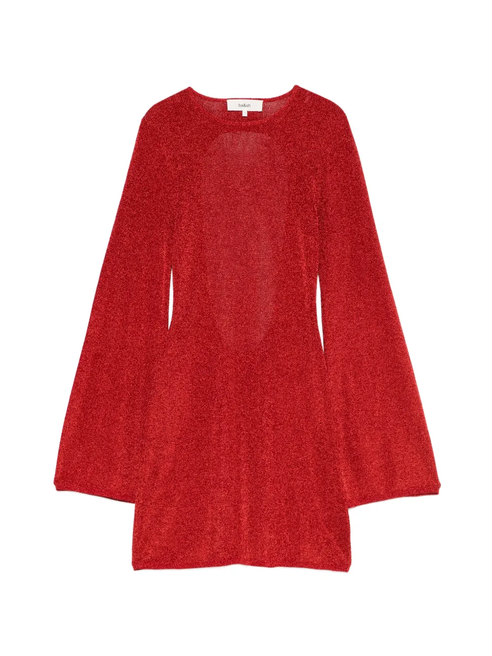 Ba&Sh flared-sleeve mini dress - Rosso