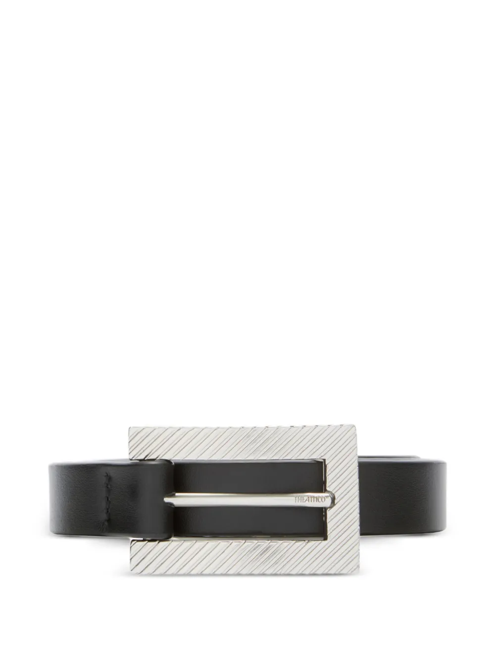 The Attico leather buckle belt - Nero